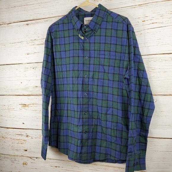 NWOT Goodfellow & Co Northrop Plaid Button Down - Picture 2 of 5